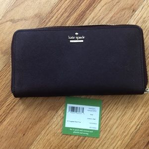 kate spade cameron street wallet lacey mahogany